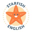 Logo featuring a smiling orange starfish with the text "STARFISH ENGLISH" around it.